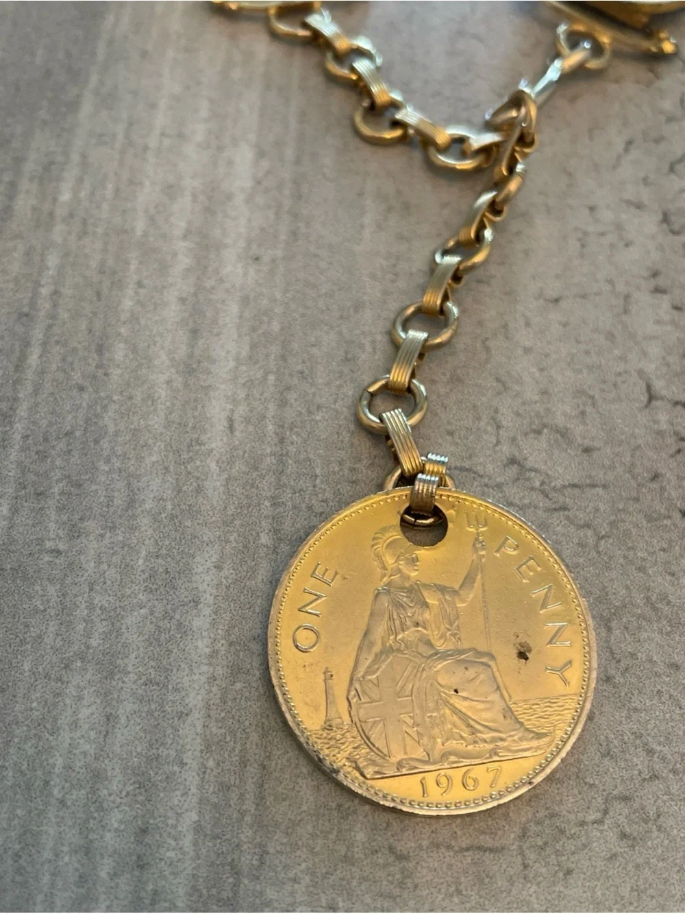 Queen Elizabeth II / King George VI Coin Belt vtg 60s